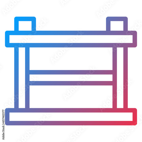 Hurdles Race Icon Style