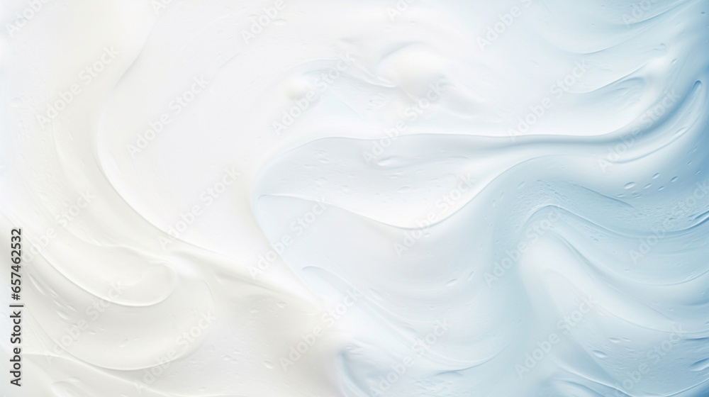 Creamy light blue texture with soft waves - obrazy, fototapety, plakaty 