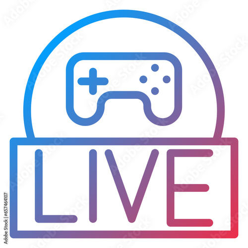 Live Gaming Icon Style
