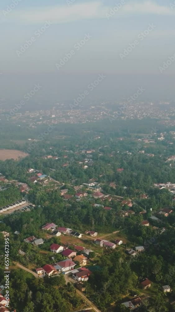 Aerial view of Jambi is the capital and largest city of the Indonesian province of Jambi. Sumatra, Indonesia. Aerial view of Jambi is the capital and largest city of the Indonesian province of Jambi. Sumatra, Indonesia.