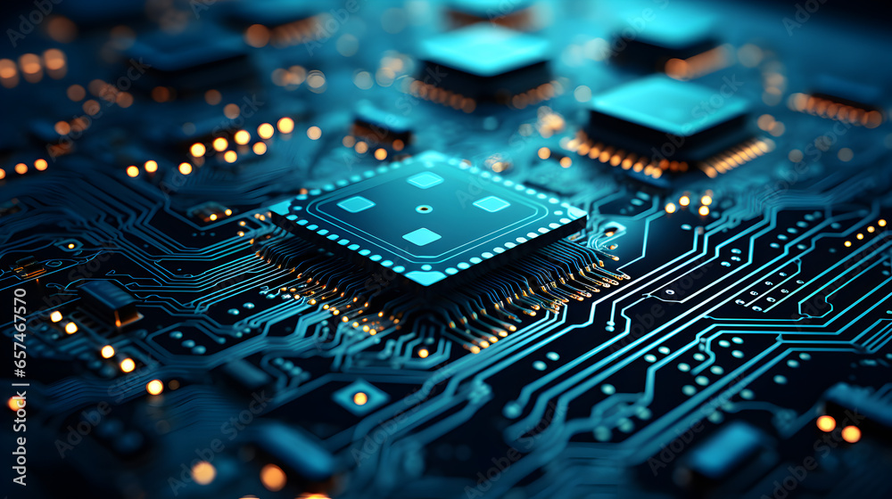 Macro Shot of Electronic Circuit Board Macro Shot of Electronic Circuit Board