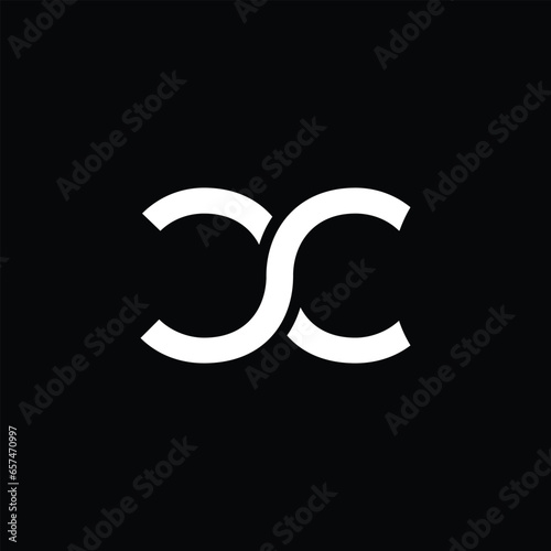 Creative Modern Minimalist CC Logo Design. Usable for Business Logo. Flat Vector Logo Design Template