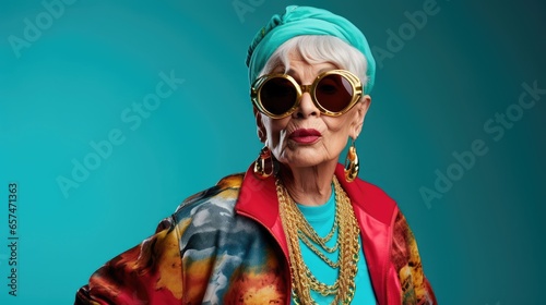 Funny older hip hop woman