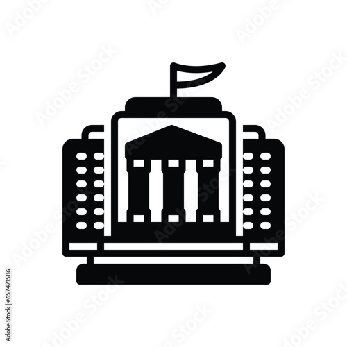 Black solid icon for ministries 