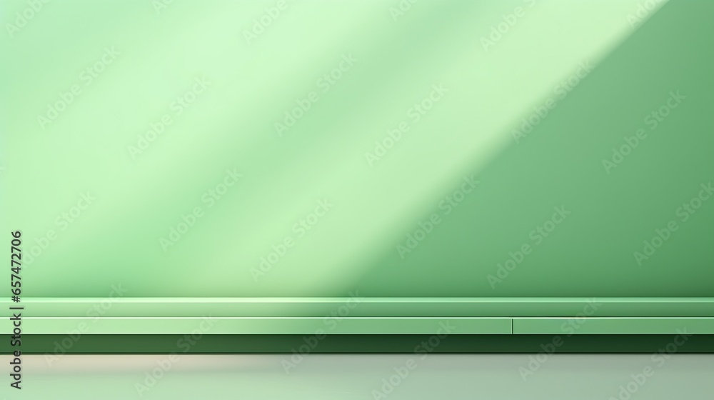 An understated green presentation background with soft green interior walls, beautiful indoor lighting, and a polished floor. An understated green presentation background with soft green interior walls, beautiful indoor lighting, and a polished floor.
