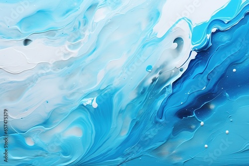 Abstract art blue paint background