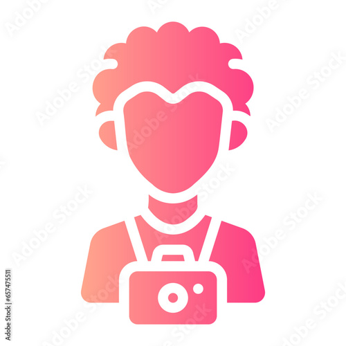 cameraman Gradient icon