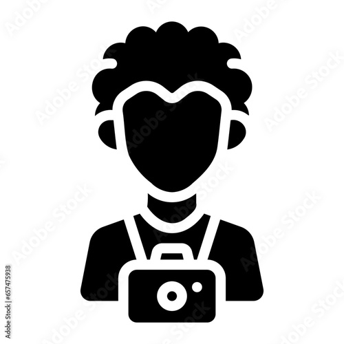 cameraman Solid icon