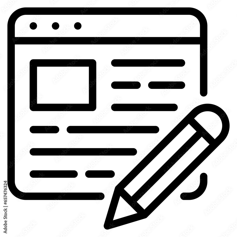 Content Icon, Line style icon vector illustration, Suitable for website, mobile app, print, presentation, infographic and any other project. Content Icon, Line style icon vector illustration, Suitable for website, mobile app, print, presentation, infographic and any other project.