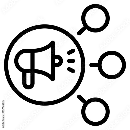 Affiliate Marketing Icon, Line style icon vector illustration, Suitable for website, mobile app, print, presentation, infographic and any other project.