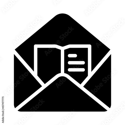 Solid Package Box Mail icon