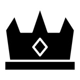 Solid king crown icon