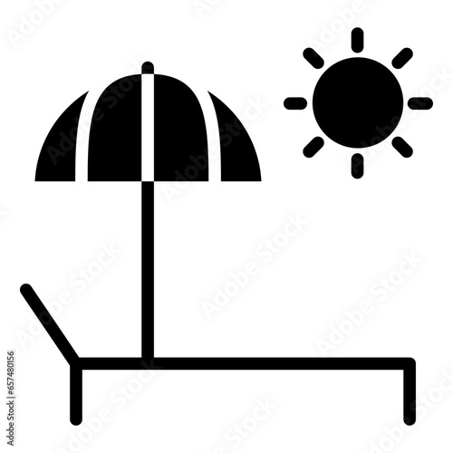 Solid Beach Bed icon