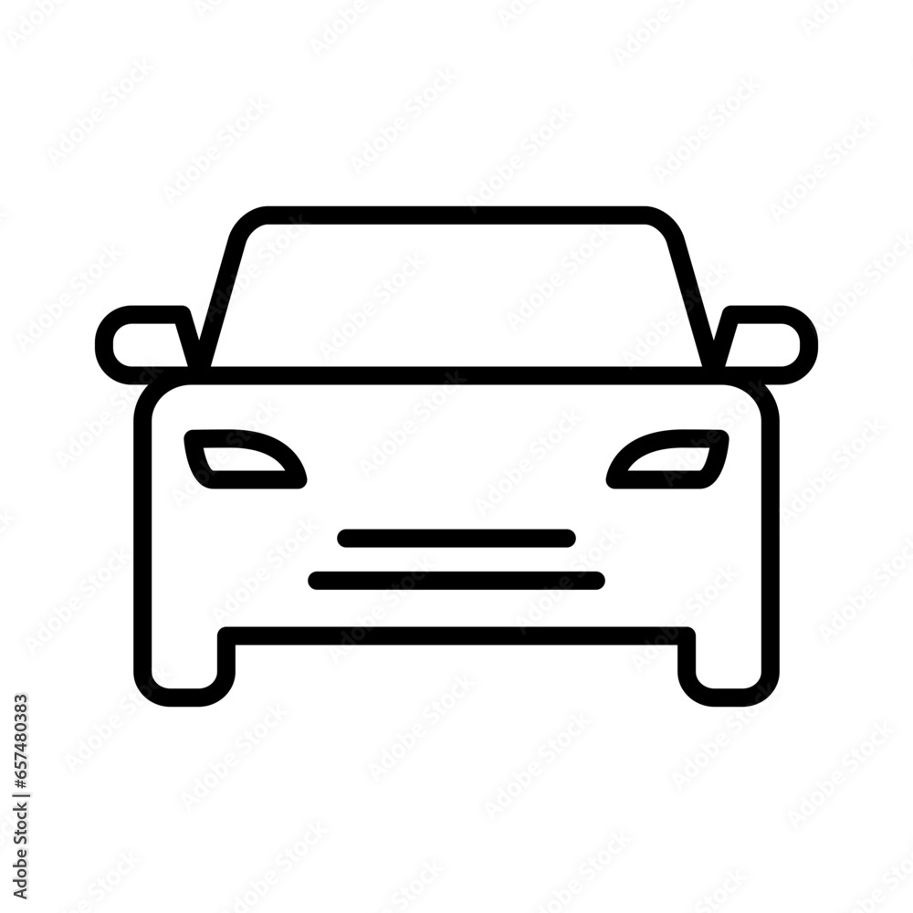 Car icon. Cars with renewable energy