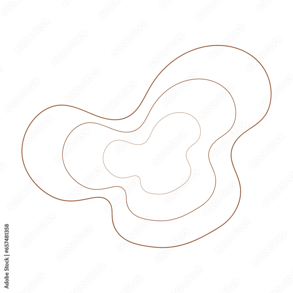 Obraz premium Abstract Blob Line