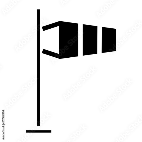 Solid Windsock icon