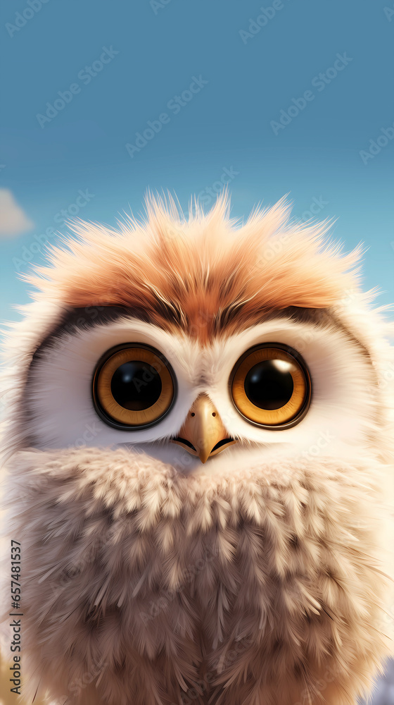 Hand drawn cartoon cute owl illustration
Hand drawn cartoon cute owl illustration