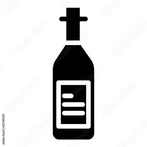 Solid Wine bottle icon