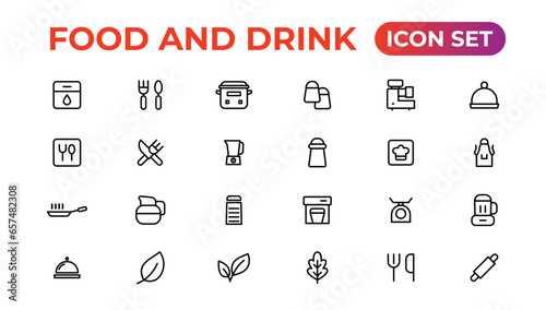 food and drink icons. filled icons such as drink water,apple leaf,pack,kitchen pack,barbecue grill,raspberry leaf,boiler,wine bottle and glass.