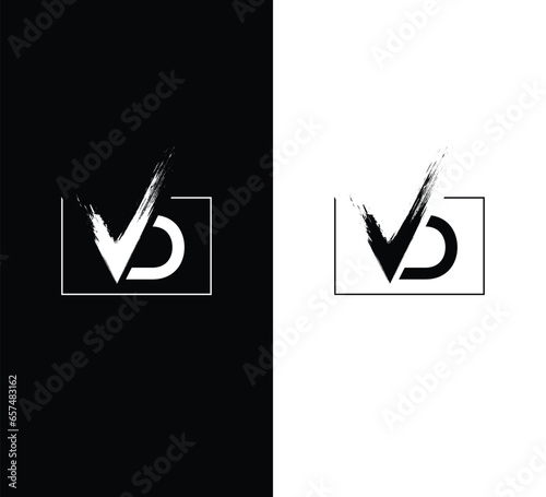 Modern logo design with checkmark and letter combination