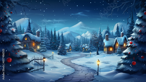 Christmas Holiday Background with decoration for celebration on the winter festival and copy space for new year text.