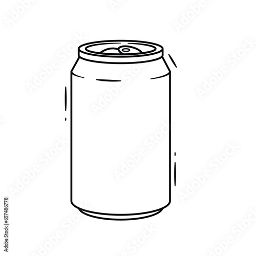 illustration of a tin can