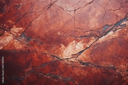 Dark red orange brown rock texture with cracks background