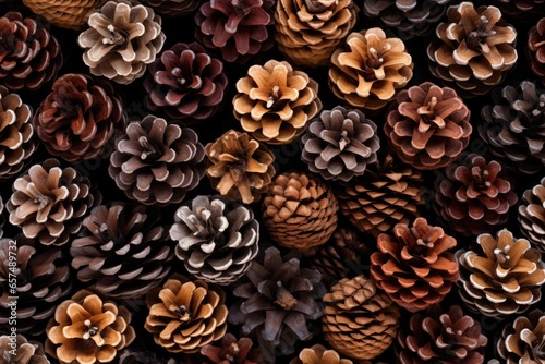 Pinecones Christmas background
