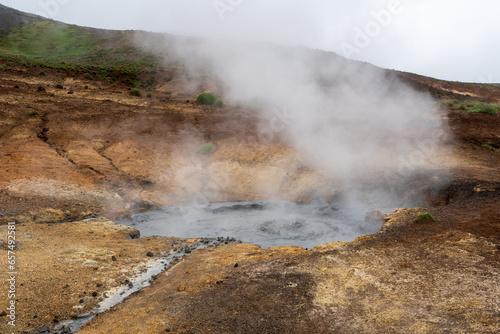 Krysuvik Geothermal Area in Iceland