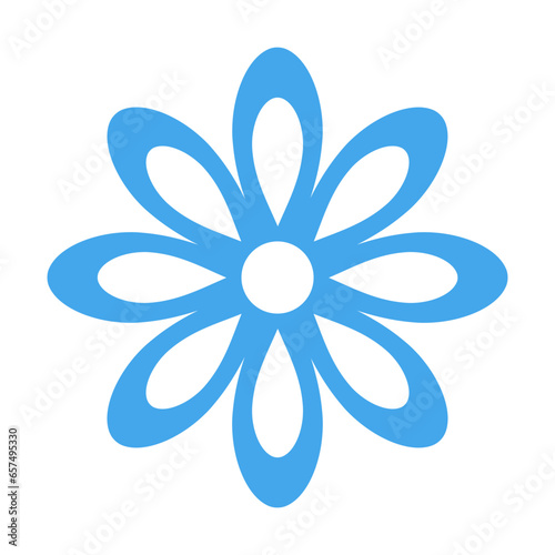 ikona symbolu kwiatu, ilustracja wektorowa
