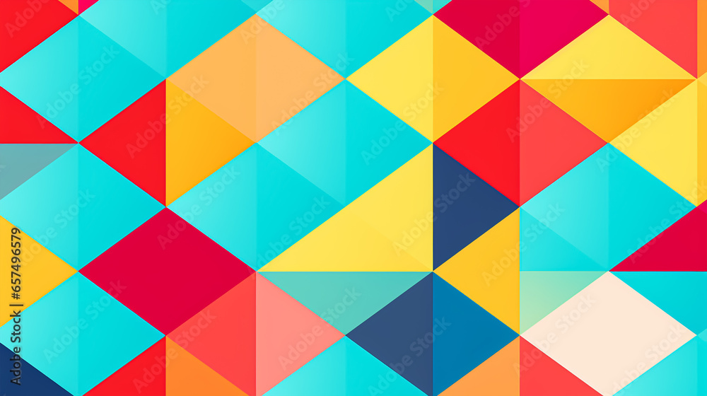 2d illustration colourful nonago elements seamless pattern 2d illustration colourful nonago elements seamless pattern
