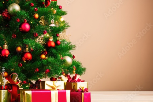 Festive Christmas Tree Background