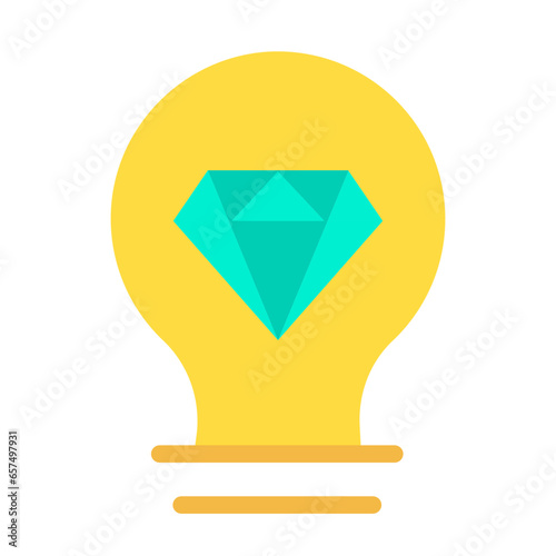 Free Download Flat Quality Idea bulb icon - GFXLoad