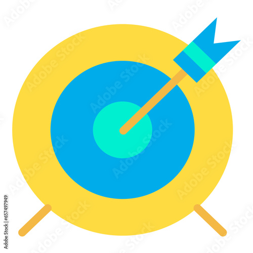 Flat Mission target icon