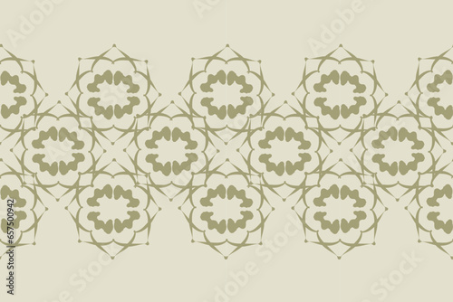 Ikat floral paisley embroidery on pattern traditional.Aztec style abstract vector illustration.design for texture,fabric,clothing,wrapping,decoration.