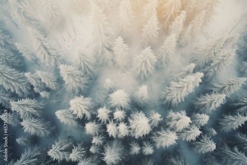 Winter landscape arial view. © kramynina