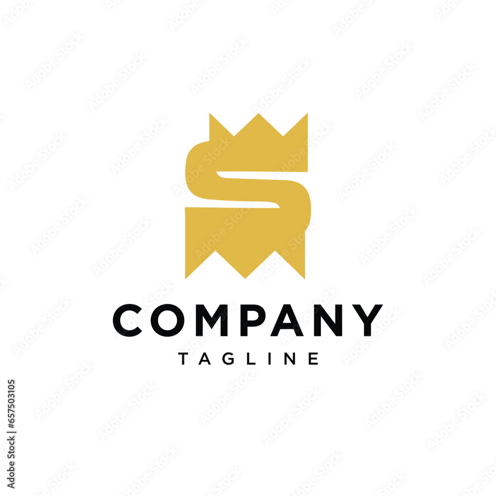 Crown letter S logo icon vector template Crown letter S logo icon vector template