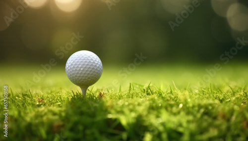 golf ball on green grass