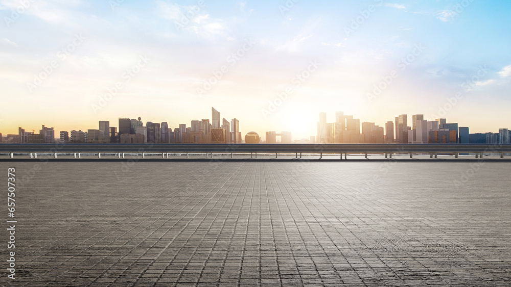 Fototapeta premium Aerial photography of modern urban architectural landscape,skyline of modern urban architecture