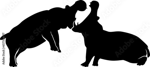 hippo silhouette
