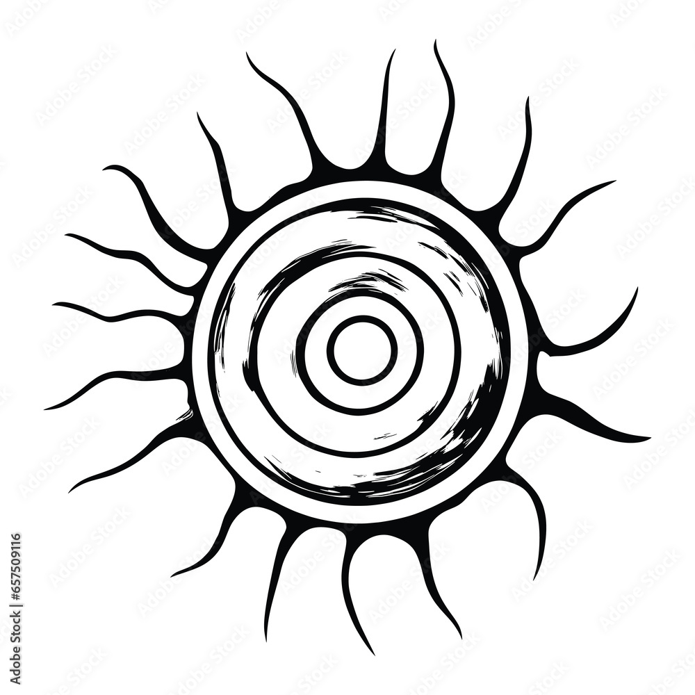Sun symbols in ethnic style, solar symbol Sun symbols in ethnic style, solar symbol
