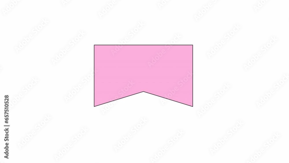 Ribbon label empty line 2D object animation. Exclusive limited time offer for black friday flat color cartoon 4K video, alpha channel. Price tag mockup, bookmark animated element on white background Ribbon label empty line 2D object animation. Exclusive limited time offer for black friday flat color cartoon 4K video, alpha channel. Price tag mockup, bookmark animated element on white background