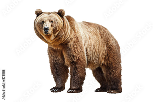 Bear on Transparent Background PNG Generated by AI