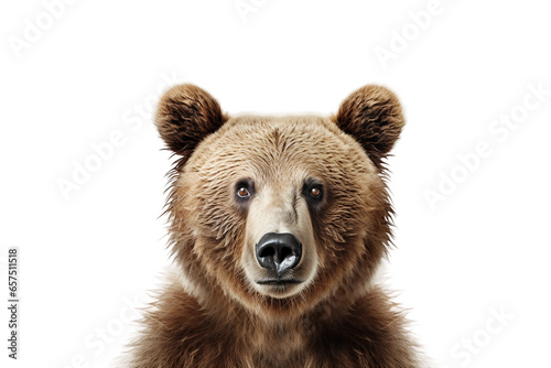 Bear on Transparent Background PNG Generated by AI
