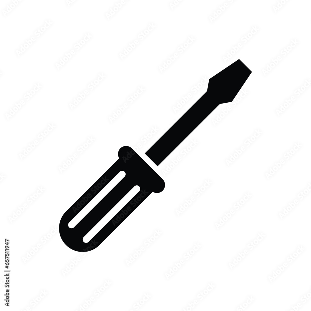 Screwdriver icon design, illustration design