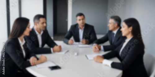 Blurred business meeting background