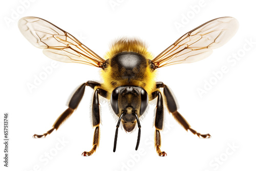 Bee on Transparent Background, PNG, Generative Ai