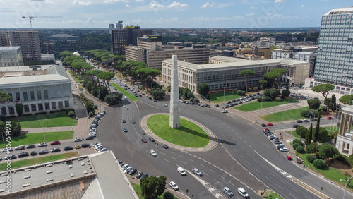 Tablou pe pânză fotografie Aeree zona Eur Roma