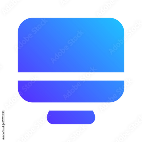 computer gradient fill icon