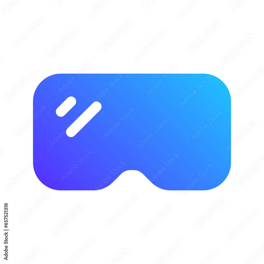 vr glasses gradient fill icon vr glasses gradient fill icon